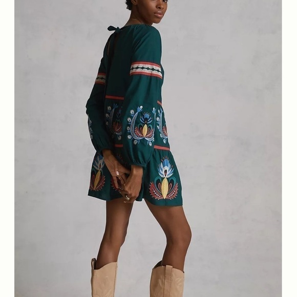 ANTHROPOLOGIE Let Me Be Embroidered Tunic Dress - Picture 2 of 14